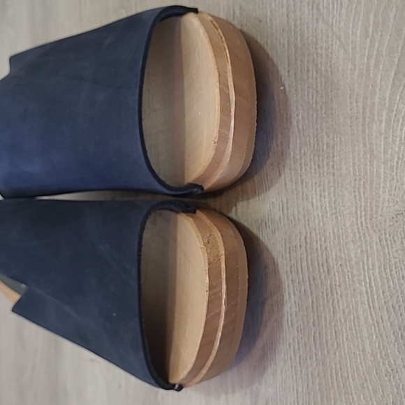 COPY - Vallejo swedish design wood leather upper clogs size 40 or 8.5 - Picture 5 of 7